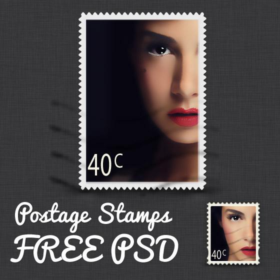 Postage Stamp Free PSD