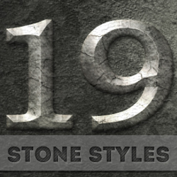 Stone and Rock Photoshop <span class='searchHighlight'>Styles</span> psd-dude.com Resources