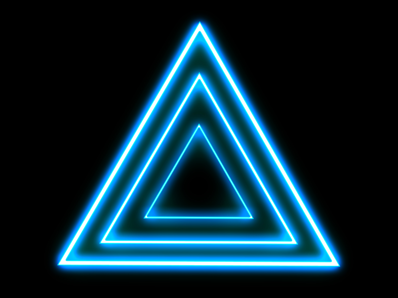 Live Stream Background With Neon Triangles
