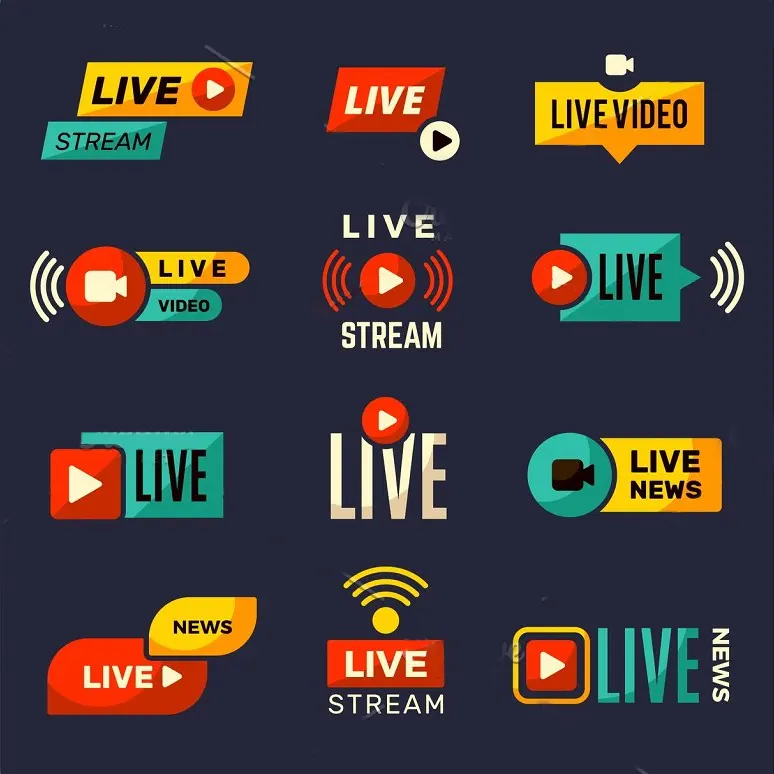 Live Streaming Icons