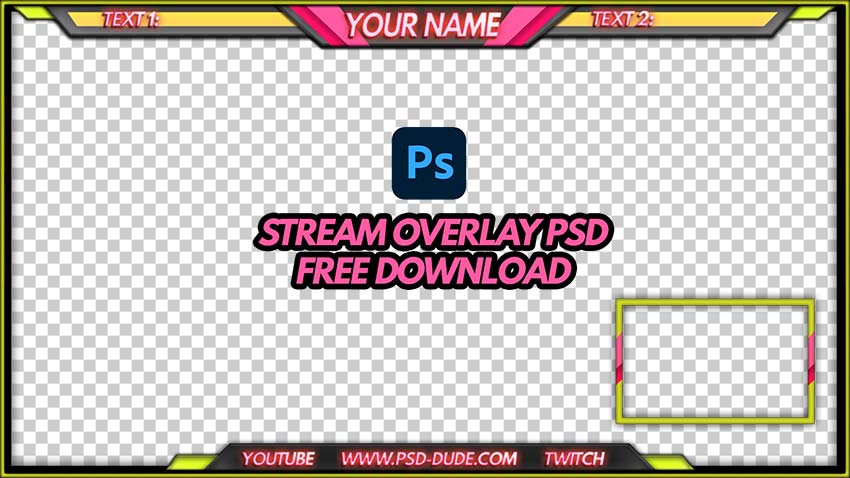 Stream Overlay PSD