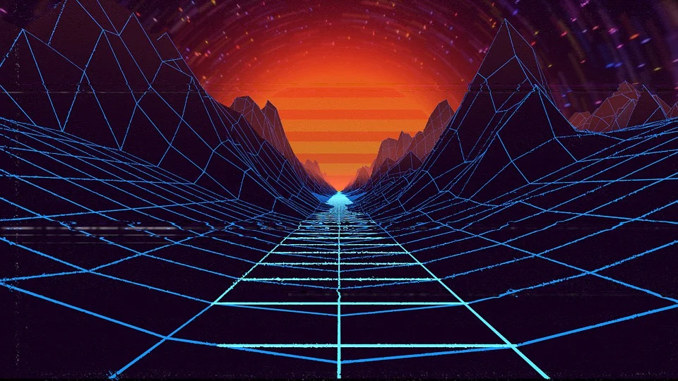 Synthwave Streaming Background