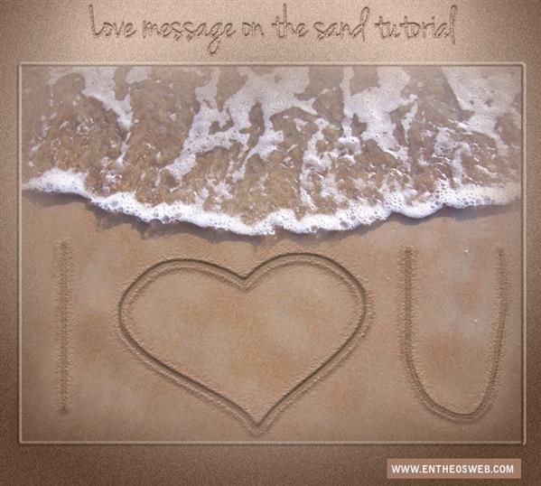 Write in Sand Text Effect Photoshop Tutorial