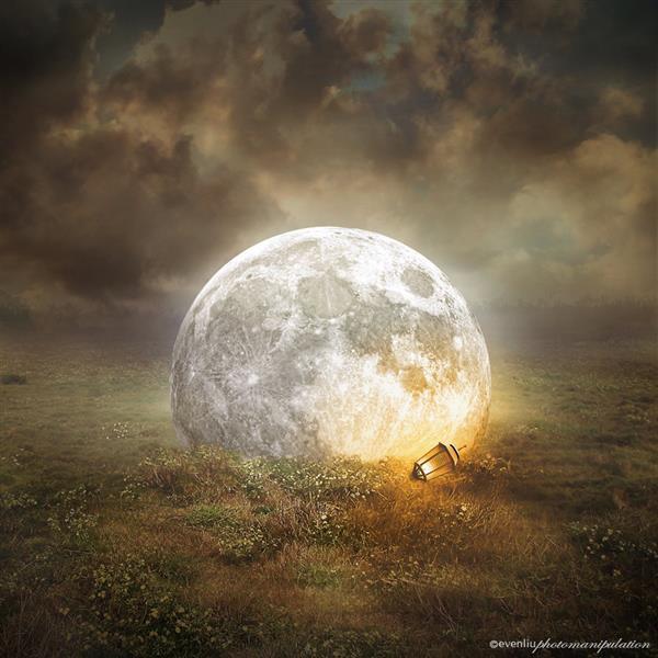 Fallen Moon Photoshop Manipulation