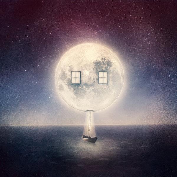 Moon House Photo Manipulation