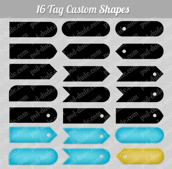 Tag Vector Shapes