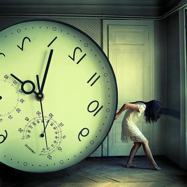 The weight of time Photoshop Manipulation