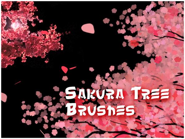 Sakura
 Tree Brushes by Whats-my-age-again photoshop resource collected by psd-dude.com from deviantart