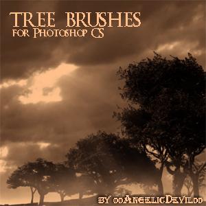Tree
 Brushes for PS CS by 00AngelicDevil00 photoshop resource collected by psd-dude.com from deviantart