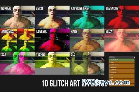 Glitch Art effects in Photoshop with Free Download