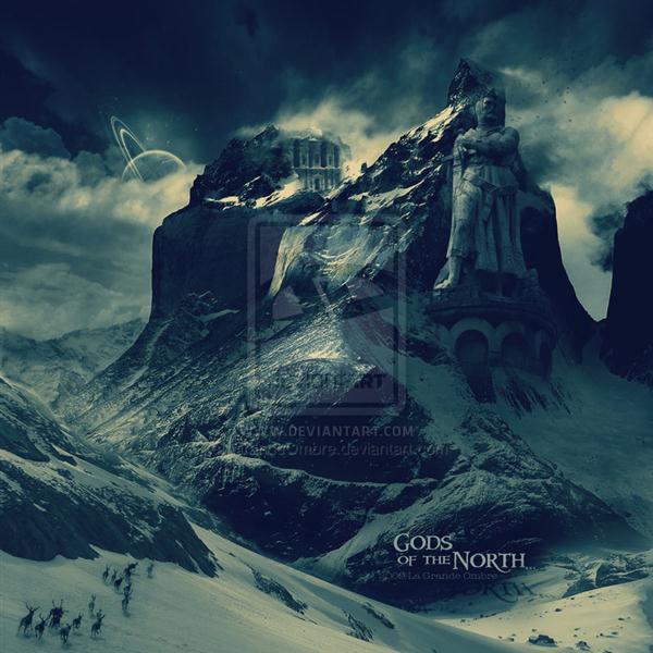 Fantasy Statue Mountain Photo Manipulation