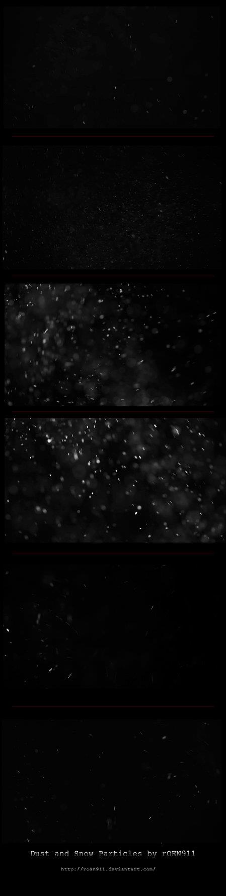 Stock Snow and dust particles by rOEN911 photoshop resource collected by psd-dude.com from deviantart