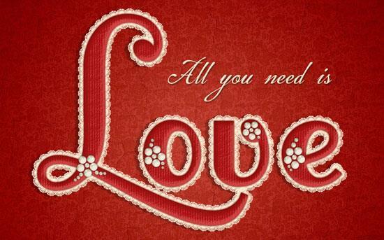 Beautiful Red Lace Text Effect in Photoshop