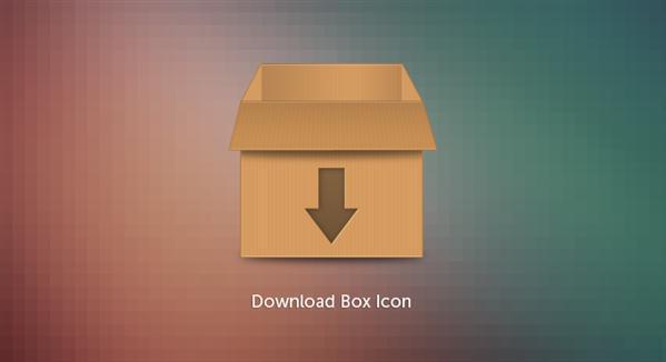 Download Box Icon PSD File