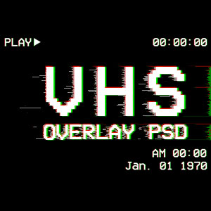 VHS Overlay psd-dude.com Resources