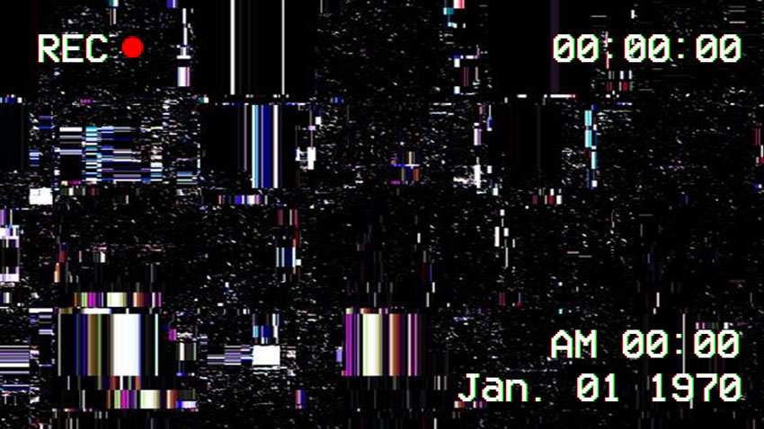 Glitch and VHS Overlay