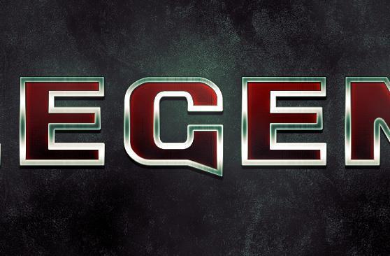 3D text effect for Video Game using Photoshop layer styles