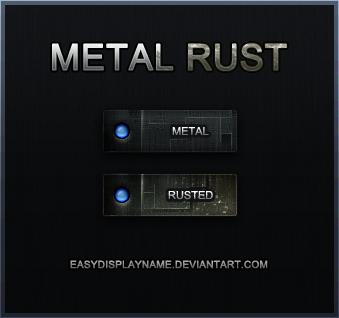 Metal
 Rust by easydisplayname photoshop resource collected by psd-dude.com from deviantart