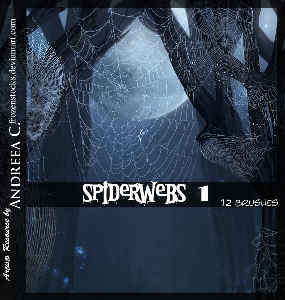 Spider Webs Photoshop Brushes