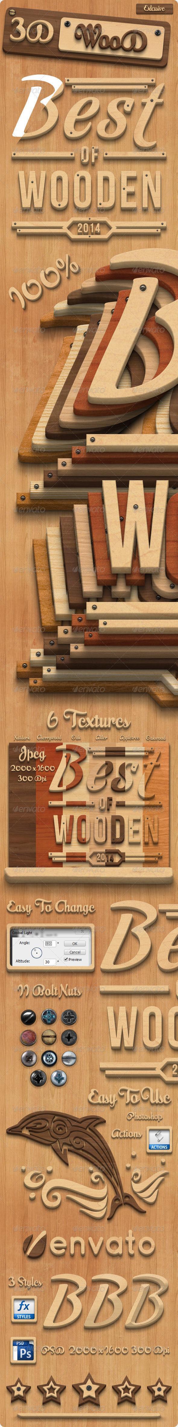 3d Wood Styles for Photoshop
