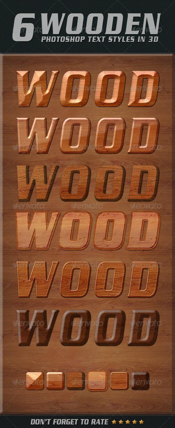 Wood Text Styles