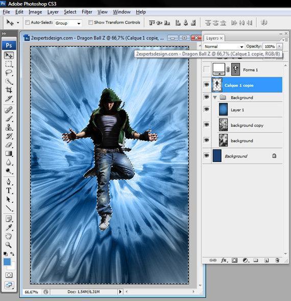 Abstract Photo Effect With Zoom Radial Blur in Photoshop