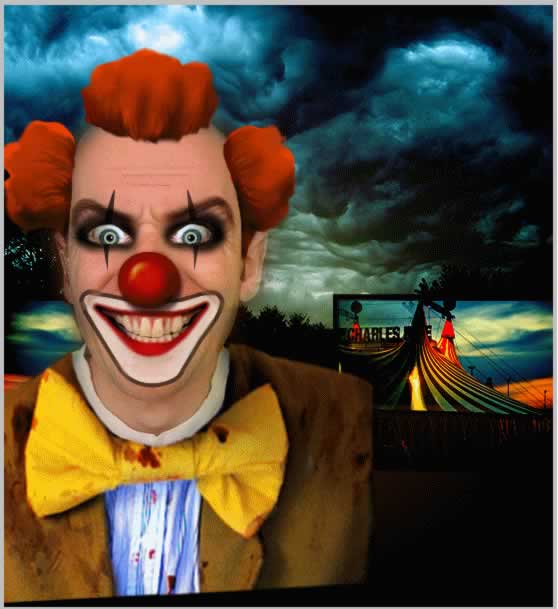 Scary Clown Photoshop Manipulation