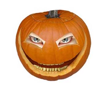 merge the pumpkin head and eyes layer