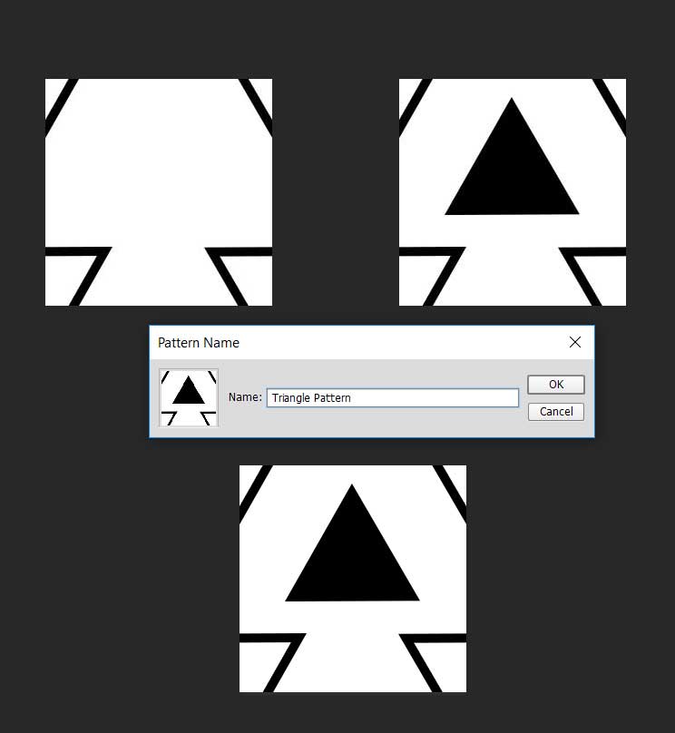 Make Seamless Geometric Triangles Photoshop Pattern