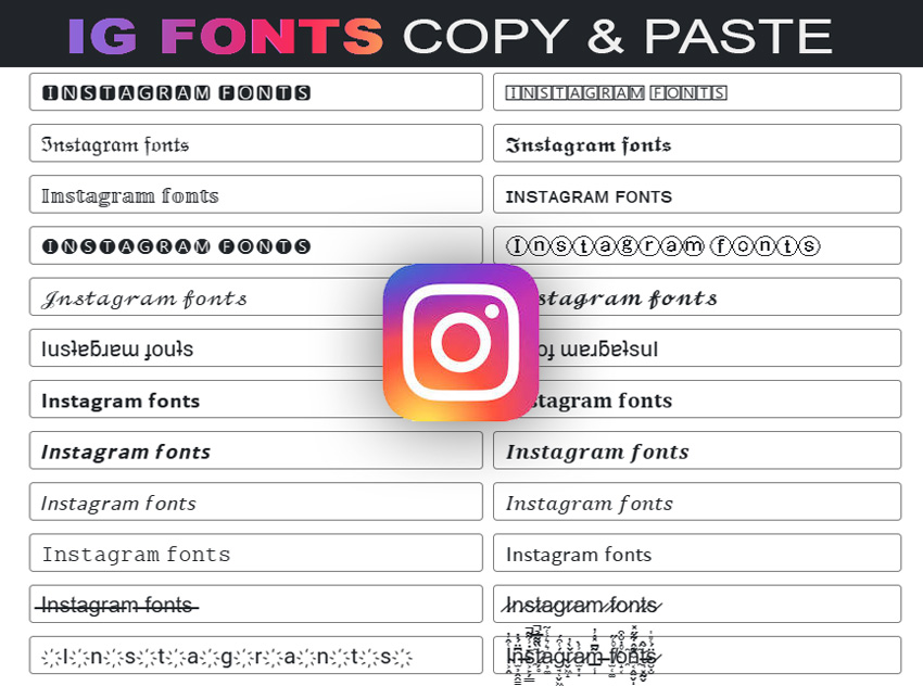 Instagram Fonts