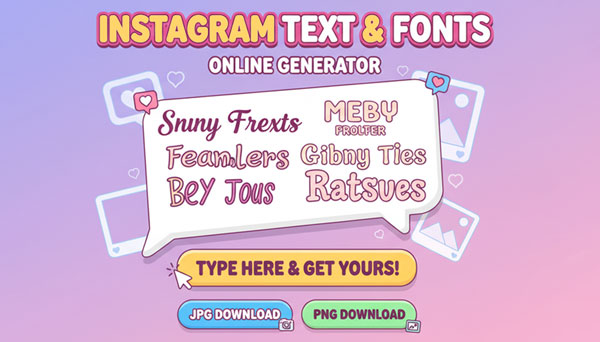 Instagram Fonts