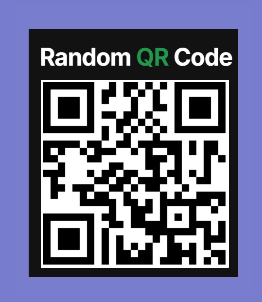 random QR code