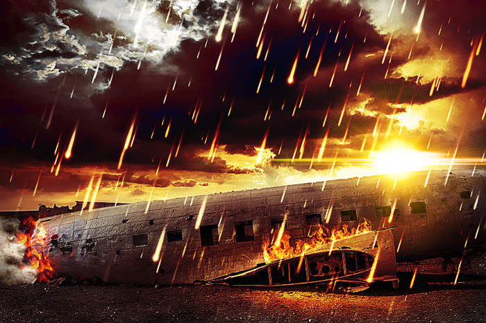 Apocalypse Photoshop Fire Rain Photo Manipulation Tutorial