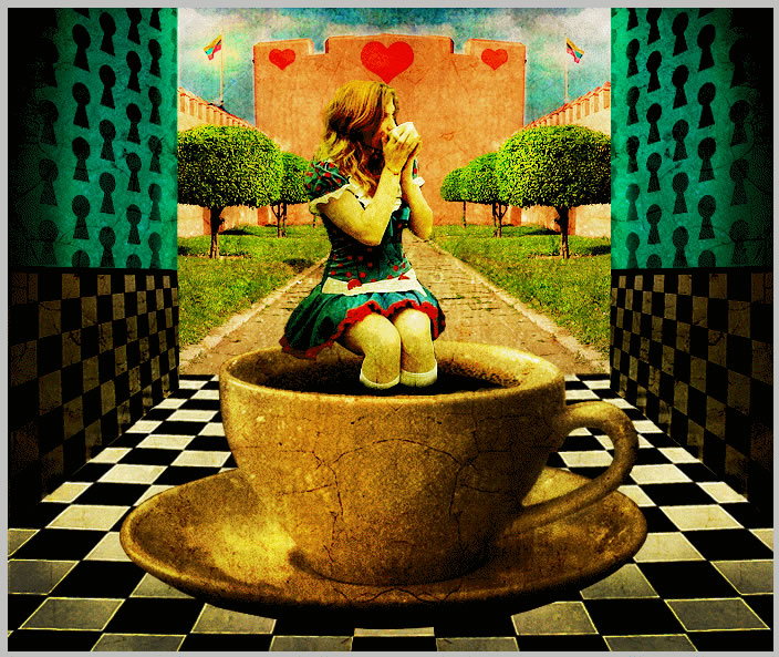 Alice in Wonderland Tea Party Photoshop