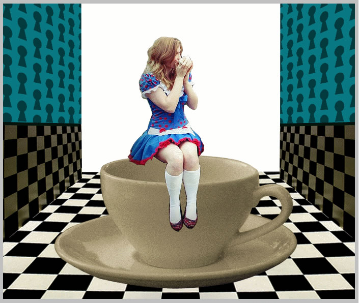 Alice in Wonderland Tea Party Photoshop