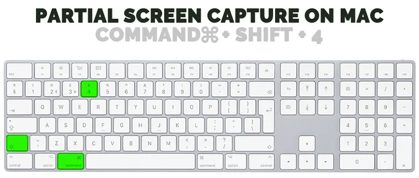 Capture a partial screenshot on Mac