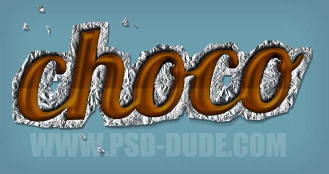 chocolate text photoshop tutorial