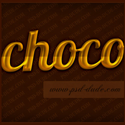Chocolate Text Effect Tutorial