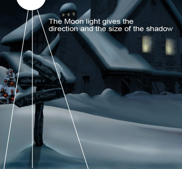 Moonlight Shadow Casting In Photoshop