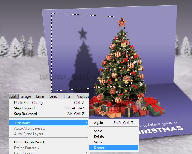 how to make a christmas card with photoshop