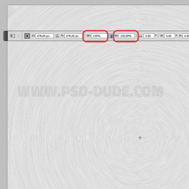 transform scale in photoshop