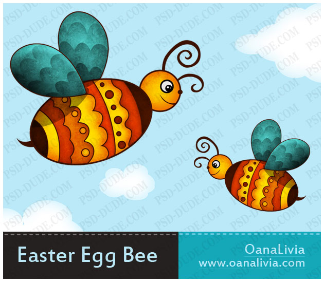 Create A Cute Photoshop Easter Egg Bee
