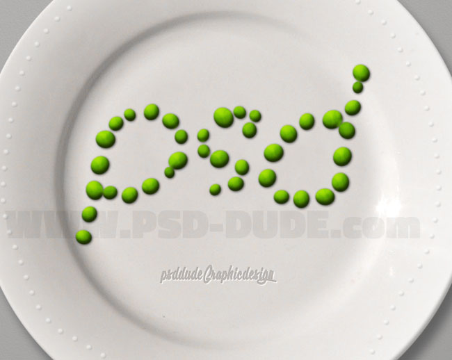 green peas effect in photoshop