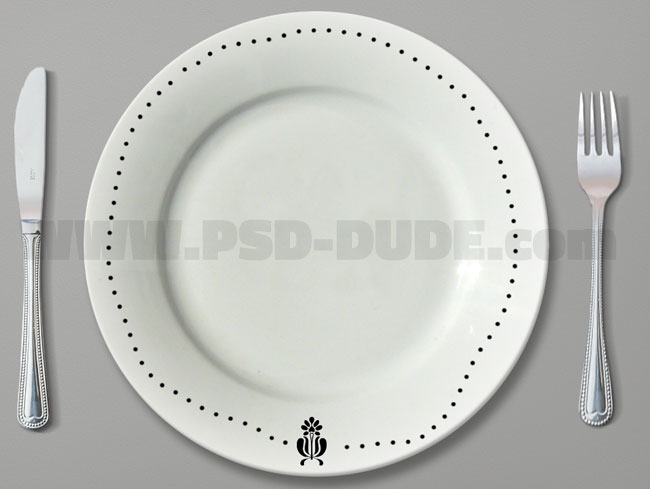 decorate plate in photoshop