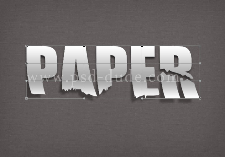 Paper Text Effect Photoshop