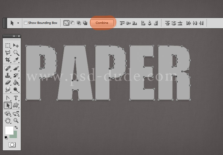 Paper Text Effect Photoshop