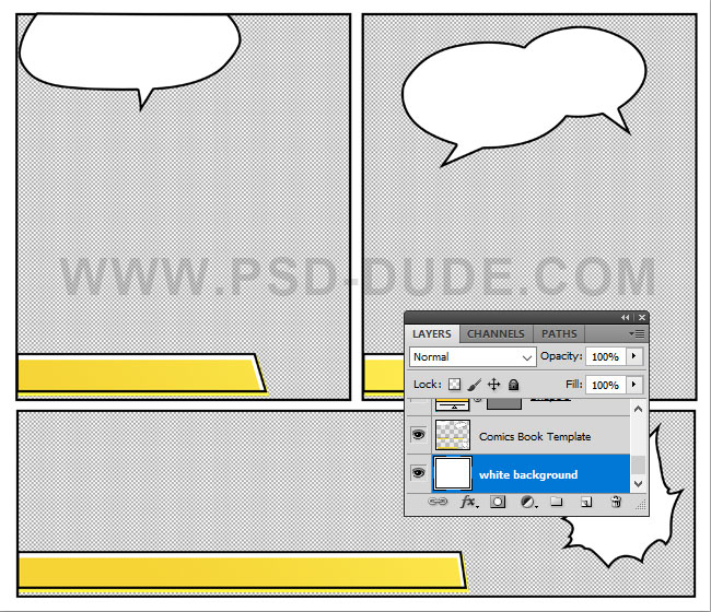 comic book template photoshop