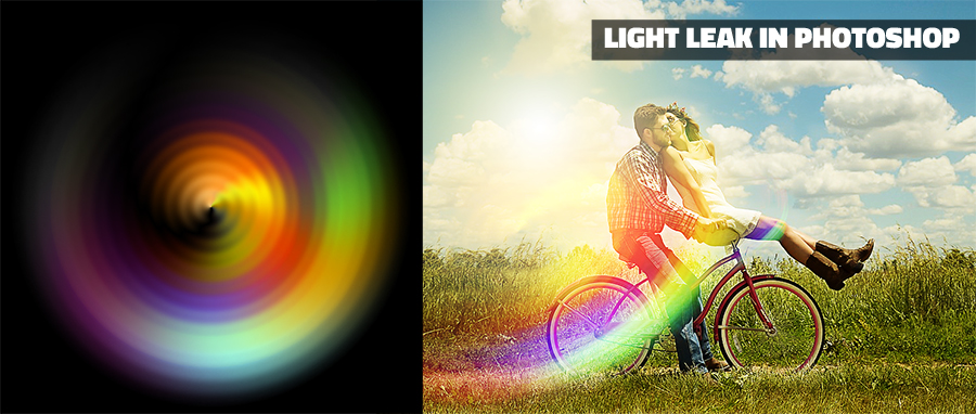 light leak effect in Photoshop