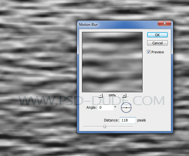 Photoshop Motion Blur Applied On Water Textures Ripples