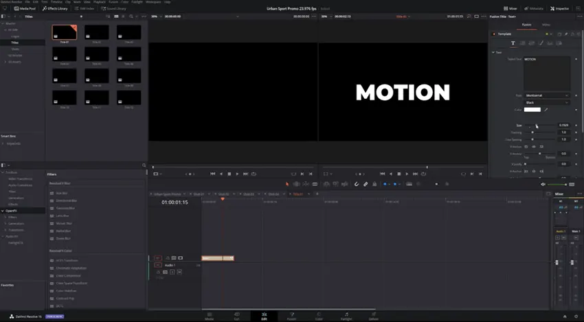 DaVinci Resolve Template